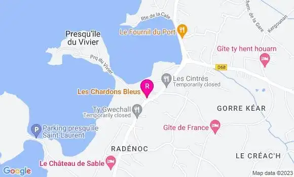 Localisation Crêperie Les Chardons Bleus