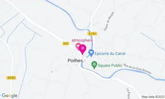 Localisation Restaurant  Les Platanes