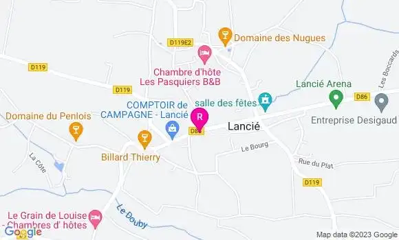 Localisation Restaurant  Le Bacchus