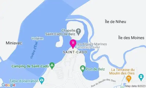 Localisation Restaurant  Les Algues Marines