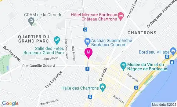 Localisation Restaurant  La Causerie des Chartrons