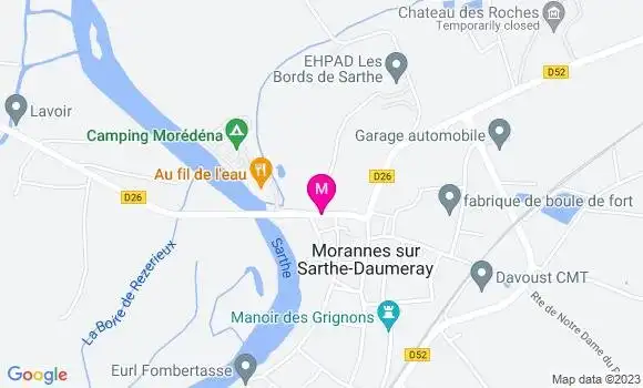 Localisation Restaurant  Au Fil de l
