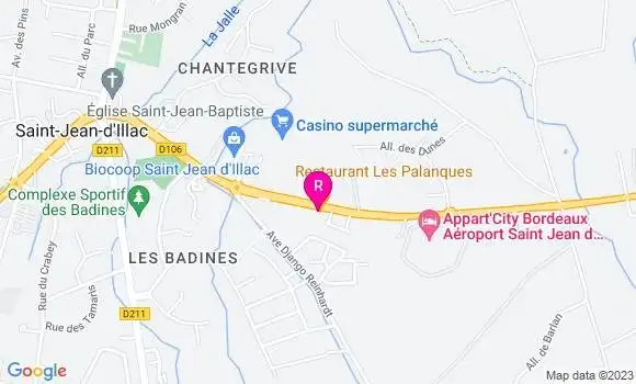 Localisation Restaurant  Les Palanques