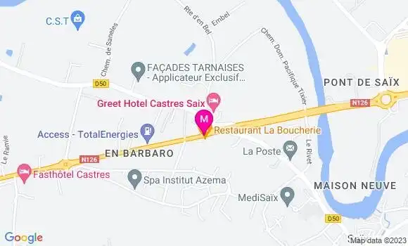 Localisation Restaurant  La Boucherie