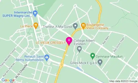 Localisation Restaurant  Le Vieux Cressely