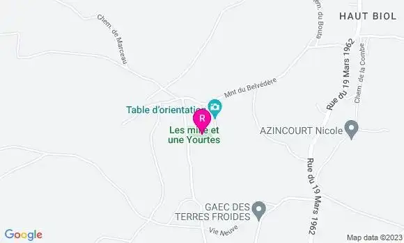 Localisation Restaurant  Mille et une Yourtes