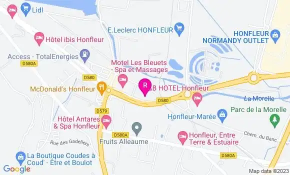 Localisation Restaurant Japonais Villa de Honfleur