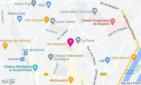 Localisation Restaurant  Les Remparts