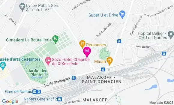 Localisation Bistrot de la Manu