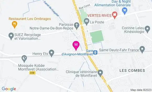 Localisation Restaurant Bar Les Laurettes