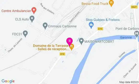 Localisation Restaurant  Domaine de la Terrasse