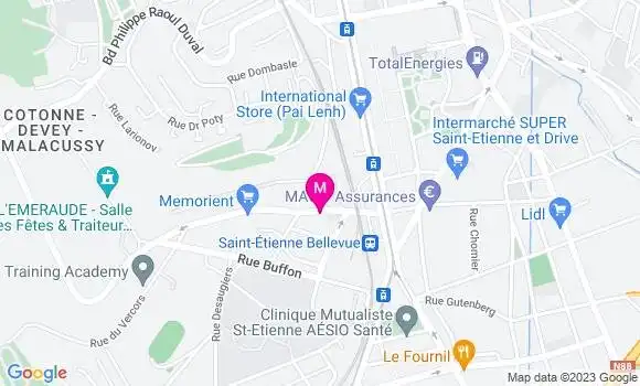 Localisation Restaurant  La Table du Mont