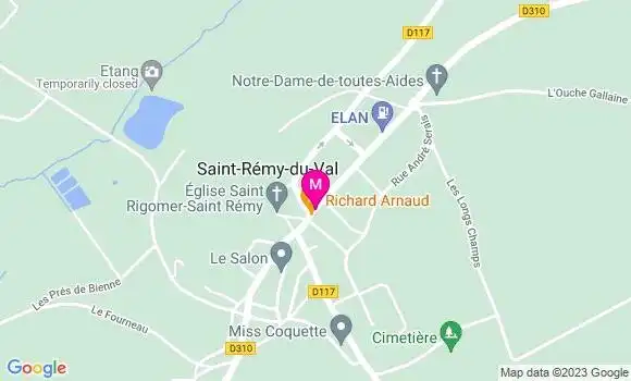 Localisation Restaurant Bar La Pomme d