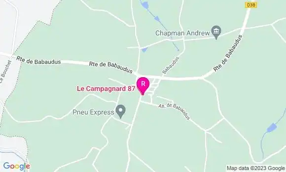 Localisation Restaurant  Le Campagnard 87