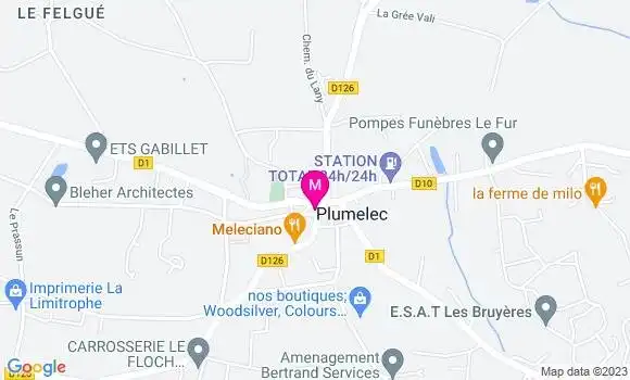 Localisation Restaurant  La Halte d