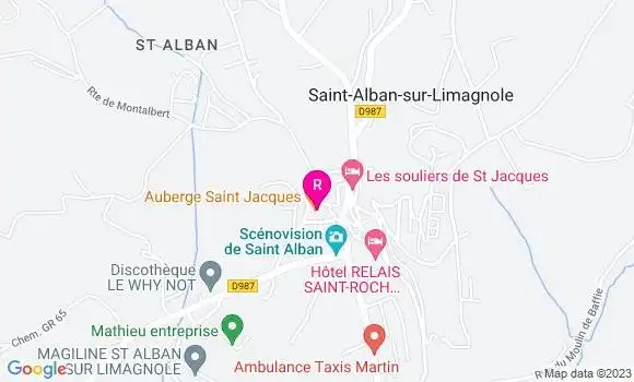 Localisation Auberge Saint Jacques