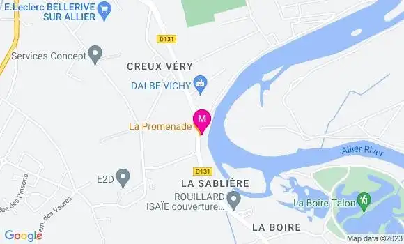 Localisation Restaurant  La Promenade