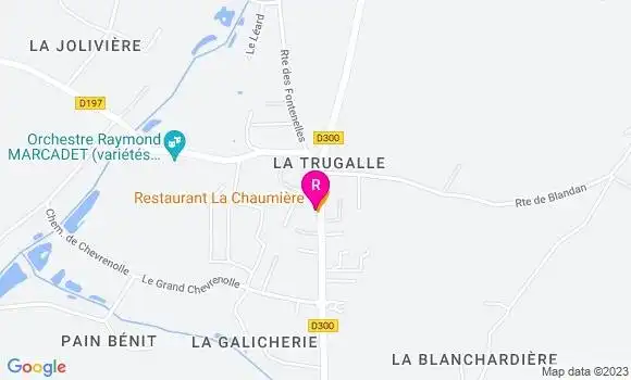 Localisation Restaurant  La Chaumière