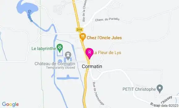 Localisation Restaurant  La Terrasse