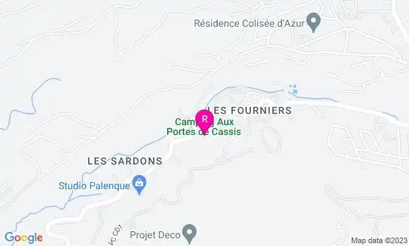 Localisation Restaurant  Aux Portes de Cassis