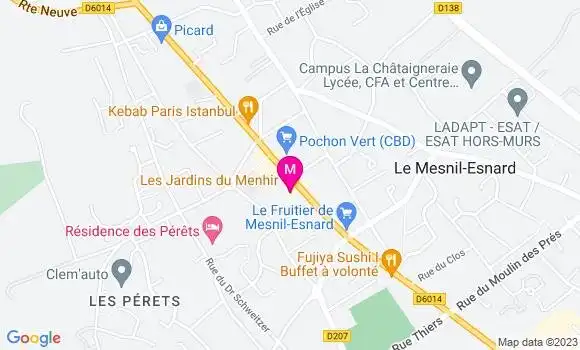 Localisation Restaurant  Les Jardins du Menhir