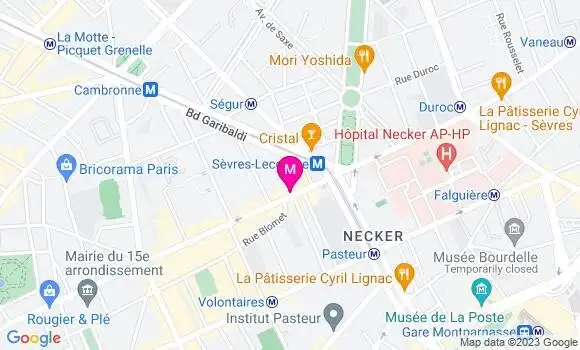 Localisation Restaurant  Le P