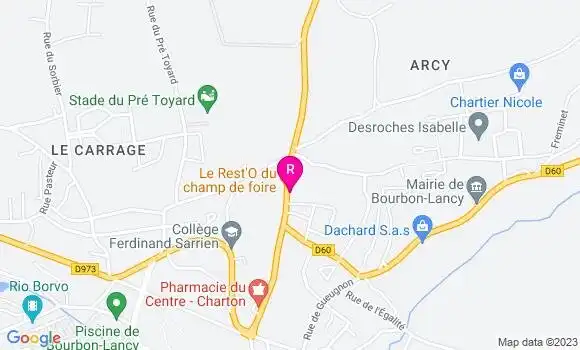 Localisation Restaurant  Le Rest