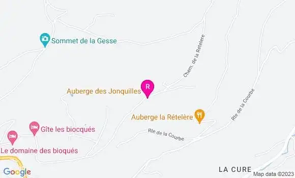 Localisation Auberge des Jonquilles