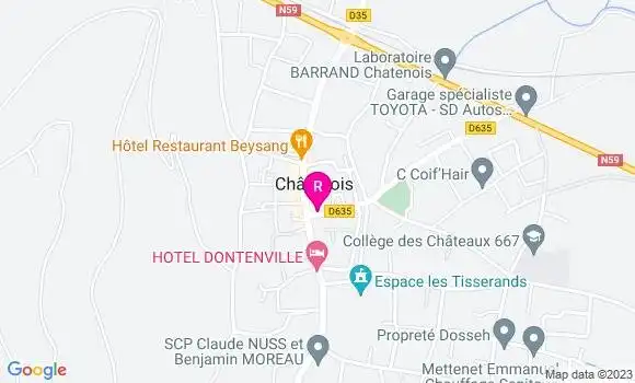 Localisation Auberge Le Meisenberg