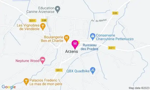 Localisation Restaurant  L