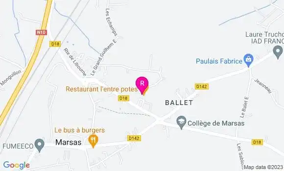 Localisation Restaurant  L