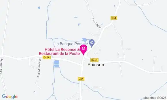 Localisation Hôtel Restaurant de la Poste