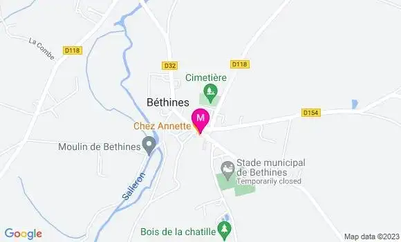 Localisation Restaurant Bar Chez Annette