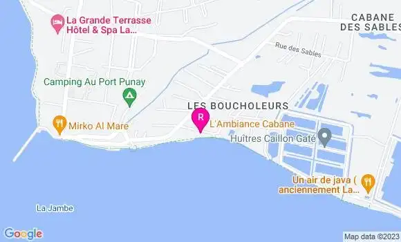 Localisation Restaurant Fruits de Mer L