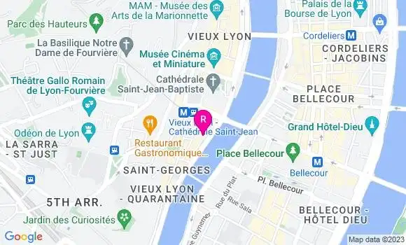 Localisation Restaurant  Cinq Mains