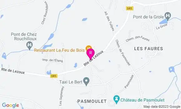 Localisation Restaurant  Le Feu de Bois
