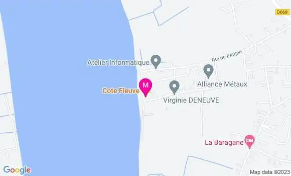 Localisation Restaurant  Cote Fleuve
