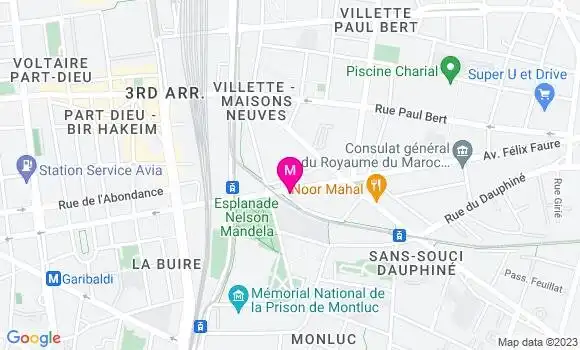 Localisation Café Restaurant 136 Avenue
