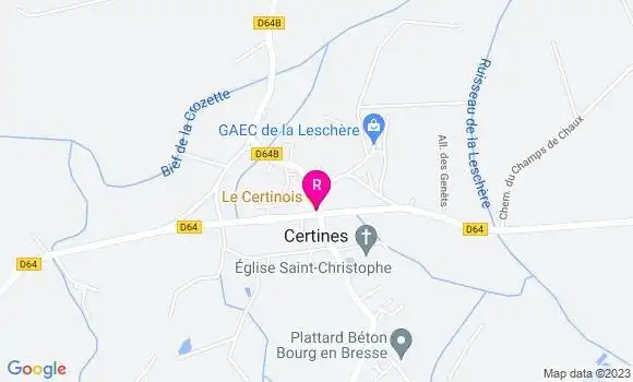 Localisation Restaurant  Le Certinois
