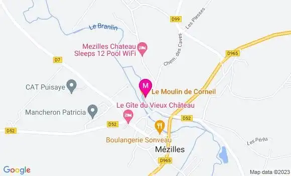 Localisation Restaurant  Le Moulin de Corneil