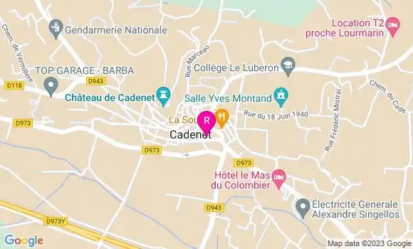 Localisation Restaurant  Les Aromates