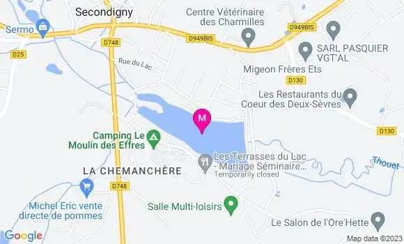 Localisation Restaurant  Les Terrasses du Lac