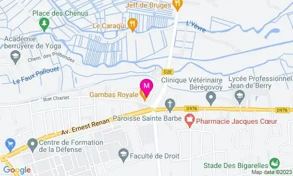 Localisation Restaurant  Gambas Royale