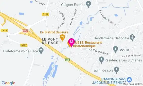 Localisation Pizzeria Le Rialto