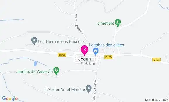 Localisation Restaurant  La Halle