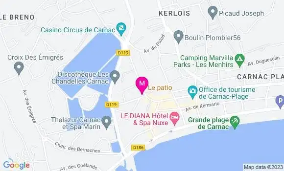 Localisation Pizzeria L