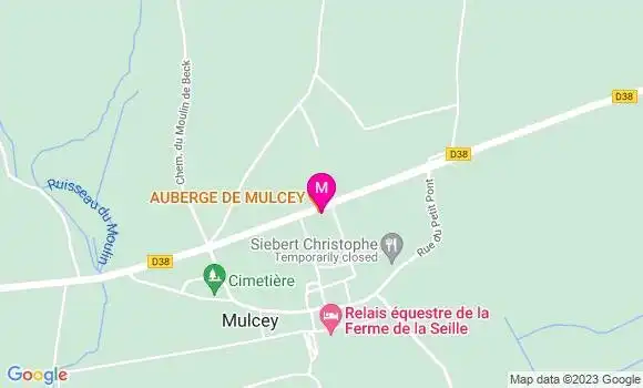 Localisation Auberge de Mulcey
