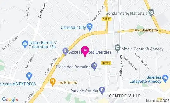 Localisation Restaurant  Le Frenchie