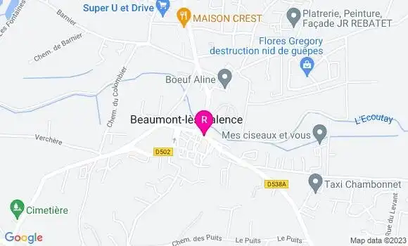 Localisation Restaurant Bar Le Bellimontis