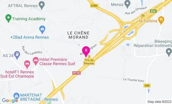 Localisation Restaurant  La Table d